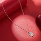 Shegrace rhodié 925 pendentif en argent sterling colliers pour femmes JN963A-6