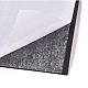 スポンジEVAシート発泡紙  接着剤付き  正方形  ブラック  16x16x0.3cm AJEW-WH0104-96-2