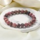 Perles de rhodonite naturelles étendent bracelets&nbsp;BJEW-F380-01-B16-4
