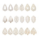 Kissitty 18pcs 9 formas colgantes de concha de capiz natural SHEL-KS0001-01-2