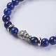Natural Lapis Lazuli Beads Stretch Bracelets BJEW-E325-D34-2