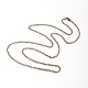 Cadena de cable de hierro hacer collar MAK-J009-38AB-2