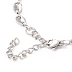 304 Stainless Steel Coffee Bean Chain Necklaces NJEW-O123-01P-3