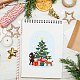 GLOBLELAND Christmas Tree Set Embossing Template Mould Cute Boy Girl Carbon Steel Die Cuts Puppy Snowflake Die Cut for Scrapbooking Card DIY Craft Decoration DIY-WH0309-420-2