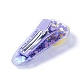 Plastic Alligator Hair Clips with Paillette & Platinum Plated Iron Base PHAR-L005-A05-2