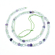 Natural Fluorite Beads Strands G-D0003-A33-2