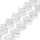 Transparentes cuentas de vidrio electroplate hebras EGLA-C002-AB02-1