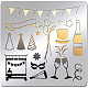 Benecreat stencil in metallo per elementi da festa da 6x6 pollice DIY-WH0279-106-1