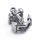Retro 304 Stainless Steel Slide Charms/Slider Beads STAS-L243-003AS-1