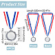 4 Stück Legierungsrohling-Medaille AJEW-FG0002-70P-2