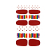 Rainbow Polka Dot Style Full Cover Nail Wraps Stickers MRMJ-T040-267-1