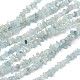 Chips Natural Aquamarine Beads Strands G-N0164-51-1