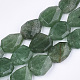 Perles vertes naturelles quartz fraise brins G-T117-05A-1
