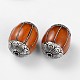 Perles rondes de style tibétain TIBEB-F041-20-1