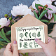 Globleland plantas sellos transparentes pequeñas flores hojas sello transparente de silicona sellos para hacer tarjetas diy álbum de recortes de fotos diario decoración del hogar DIY-WH0167-57-0280-3