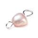 Ciondoli connettore perla d'acqua dolce naturale PALLOY-JF01404-01-4
