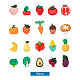 Kissitty 樹脂デコデンカボション  模造果物と野菜  ミックスカラー  19x20x9mm  4個/スタイル  80個/袋 CRES-KS0001-04-8
