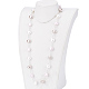 Shell Pearl Necklaces NJEW-P232-D-1
