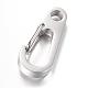 304 Stainless Steel Keychain Clasp Findings STAS-R065-75-1