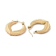 Ion Plating(IP) 304 Stainless Steel Double Leaf Wrap Hoop Earrings for Women X-EJEW-G293-23G-2