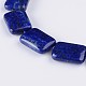 Dyed Rectangle Natural Lapis Lazuli Bead Strands G-F272-01-1