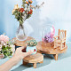 FINGERINSPIRE 3 Sets Mini Wooden Stool Display Stand 4.5/6/7.6 Inch 3 Style Wood Round Plant Stand Table Wood-Flower Pot Supports Wood Stool Plant Riser Flower Stand Round Planter Holder AJEW-BC0006-54-3
