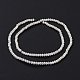 Electroplate Glass Faceted Rondelle Beads Strands EGLA-D020-3x2mm-05-3