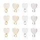 ARRICRAFT 20Pcs 2 Colors Silicone with Brass Ear Nuts FIND-AR0002-77-1