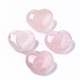 Piedra de amor de corazón de cuarzo rosa natural G-S364-062A-1