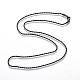 Collares de cadena de cuerda de 304 acero inoxidable NJEW-P250-01B-1