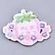 Erdbeere mit Blumenapplikationen DIY-S041-112-2