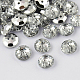Botones redondos planos del diamante artificial de acrílico de Taiwán de 2-agujero BUTT-F015-10mm-02-1