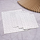 4個4スタイル紙熱転写熱転写工芸品パズル  長方形  銀  1セット/スタイル DIY-TA0003-58A-5