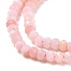 Rosa naturale perline opale fili G-E194-07-4