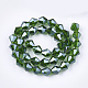 Chapelets de perles en verre électroplaqué EGLA-Q118-6mm-A11-2