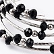 Five Loops Fashion Wrap Bracelets BJEW-JB04595-01-3