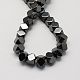Non-magnetic Synthetic Hematite Beads Strands G-Q903-3mm-1
