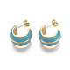 Brass Stud Earrings EJEW-R144-008-NF-2