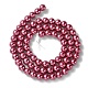 Eco-Friendly Dyed Glass Pearl Beads Strands HY-A008-6mm-RB027-2