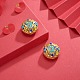 Perlas de esmalte de aleación de estilo chino ENAM-E329-31A-G-8