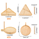 Nbeads 2 styles kit de métier à tisser en bois pour perles TOOL-NB0001-63-4