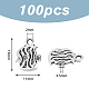 Dicosmétique 100 pièces breloques de poisson en alliage TIBEP-DC0001-27-2