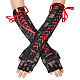 Lange Spitzenhandschuhe aus Polyester&nbsp;AJEW-WH0609-321-1