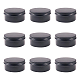 BENECREAT 10 Pack 5 OZ Round Tin Cans Screw Top Aluminum Tins for Lip Balm CON-BC0005-09B-4