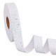 10 Yards Polyester Ribbons with Glitter Powder OCOR-WH0046-55-1