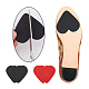 GORGECRAFT 8 Pairs 2 Colors Anti Slip Shoe Grip Stickers Non-Slip Heart Shape Shoe Stickers Red Black Rubber Bottom Sole Grip for Women Men High Heel Shoe Protector Wear Out Slipping FIND-GF0005-03-4