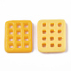 不透明樹脂デコデンカボション  模造食品  クッキー  オレンジ  26x22.5x5mm CRES-N022-65B-2