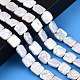 Baroque Natural Nucleated Pearl Keshi Pearl Beads Strands PEAR-S020-K09-2