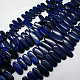 Lazuli colgantes de piedras preciosas naturales lapis gradual hebras de abalorios G-F129-A-02-1
