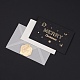 Papel tarjetas de felicitación de agradecimiento con sobres y cartón DIY-F069-01-3